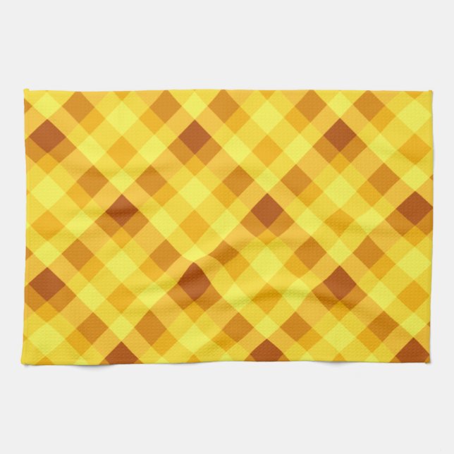 Toalla de cocina de yema dorada de huevo suave (Horizontal)