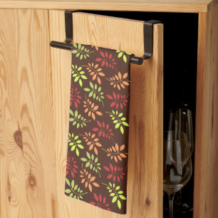 Toalla de cocina decoración de hogar hojas de otoñ