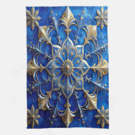 Toalla de cocina decorativa azul para fiestas