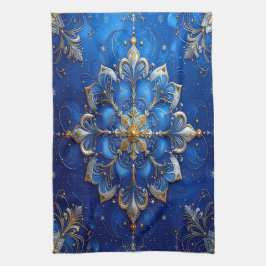 Toalla de cocina decorativa azul para fiestas