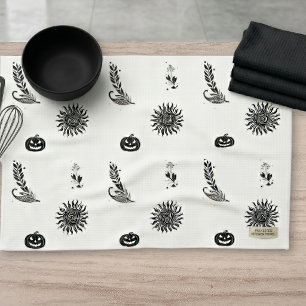 Toalla de cocina decorativa de bruja para la tempo