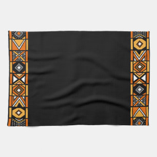 Toalla de cocina del arte del africano negro