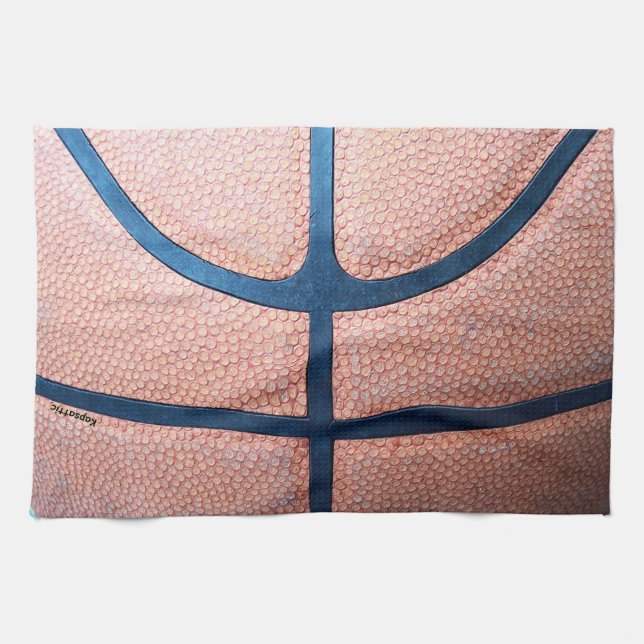 Toalla de cocina del baloncesto (Horizontal)