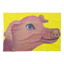 toalla de cocina del cerdo