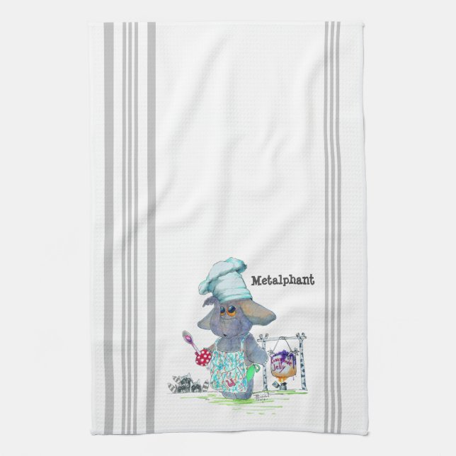 Toalla de cocina del cocinero de Metalphant (Vertical)
