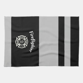 Toalla de      cocina del departamento de bomberos