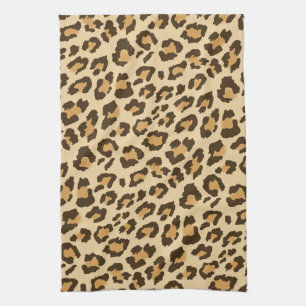 Toalla de cocina del estampado leopardo