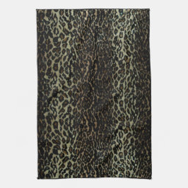 Toalla de cocina del estampado leopardo