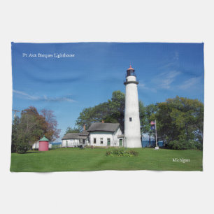 Toalla de cocina del faro de Pt Aux Barques