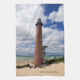 Toalla de cocina del faro Little Sable Point