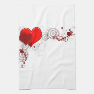 Toalla de cocina del fondo del corazón