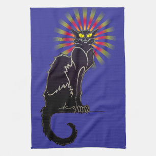 Toalla de cocina del gato negro de Le Chat Noir