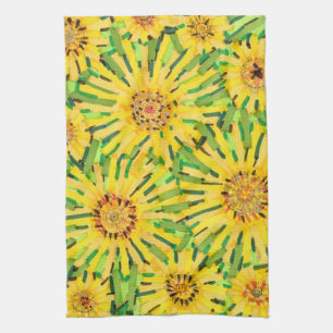 Toalla de cocina del girasol del Loira