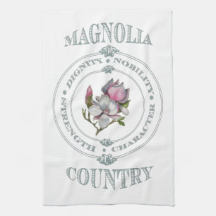Toalla de cocina del país de la magnolia