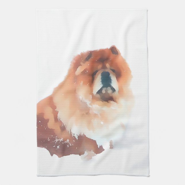 Toalla de cocina del perro chino del heARTdog de (Vertical)