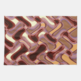 Toalla de cocina del puerto y del melocotón del