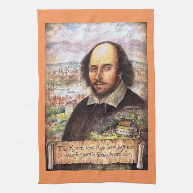 Toalla de cocina del retrato de William (Vertical)