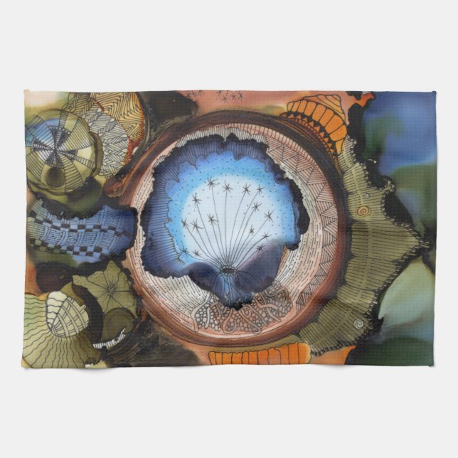 Toalla de cocina del soñador (Horizontal)