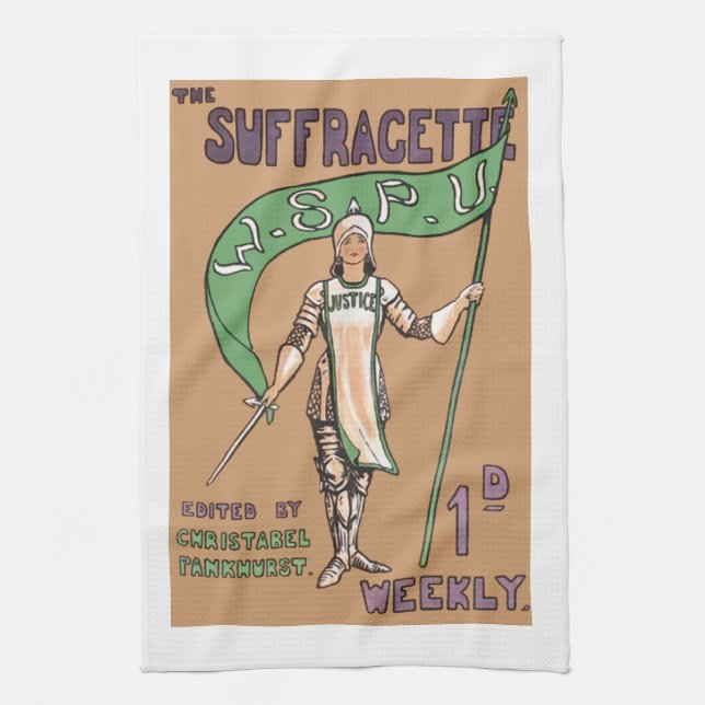 Toalla de cocina del Suffragette de la vintage (Vertical)