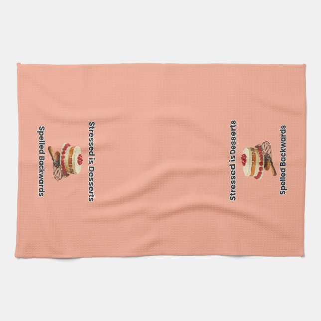 Toalla de cocina divertida para postres (Horizontal)