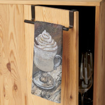 Toalla de Cocina dorada y de especias de calabaza