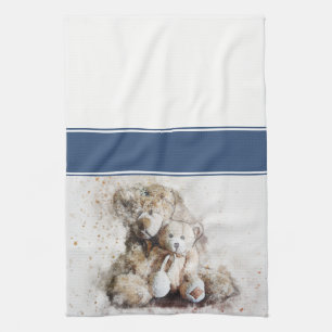Toalla de cocina dulce de los osos de peluche de
