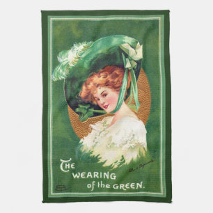 Toalla de cocina El uso del verde