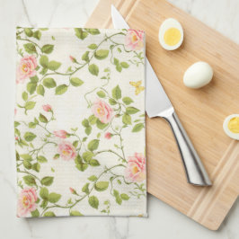 Toalla de cocina Elegant Rose Vine Flourish