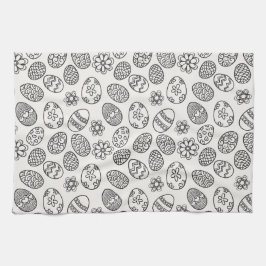 Toalla de cocina elegante del estampado de flores