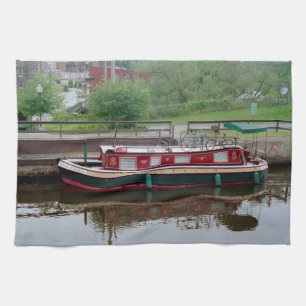 Toalla de cocina en barco Erie Canal