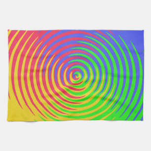 Toalla de cocina en espiral arco iris
