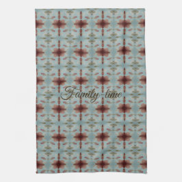 Toalla de cocina en tiempo familiar