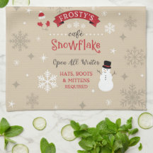 Toalla de cocina escarchada del café