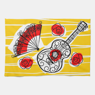 Toalla de cocina española Souvenirs horizontal