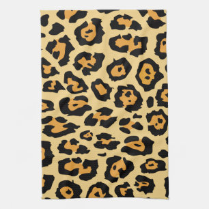 toalla de cocina estampada con jaguar