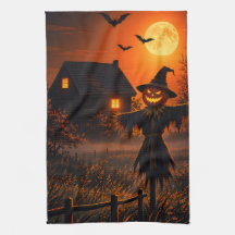toalla de cocina estilo Halloween
