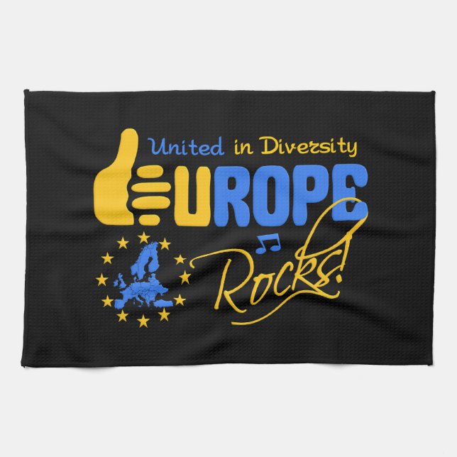 toalla de cocina EUROPE ROCKS (Horizontal)