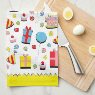 Toalla de cocina feliz cumpleaños