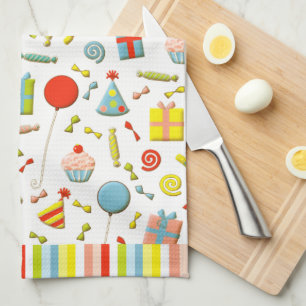 Toalla de cocina feliz cumpleaños