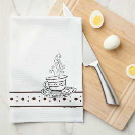 toalla de cocina figdewdrops White Relax Cup