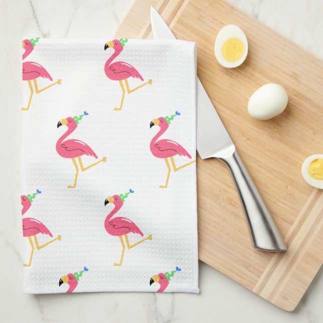 Toalla de cocina Flamingo (Doblado Cuarto)