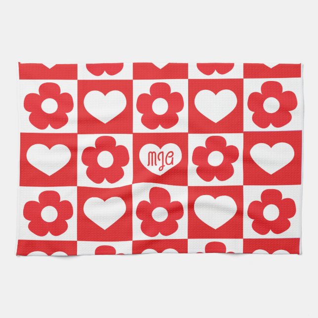 Toalla de cocina Fleurs d'amour (Horizontal)