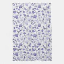Toalla de cocina Flora Alegre - Lila