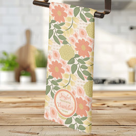 Toalla de cocina floral - Colección Momentos Alegr