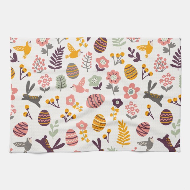 Toalla de cocina floral del modelo el | de la (Horizontal)