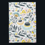 Toalla de cocina floral geométrica Pastel<br><div class="desc"></div>
