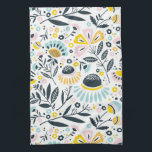 Toalla de cocina floral geométrica Pastel<br><div class="desc"></div>