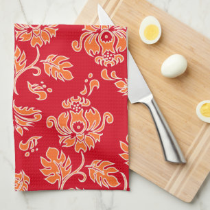 Toalla de cocina floral tropical hawaiano Kamaole