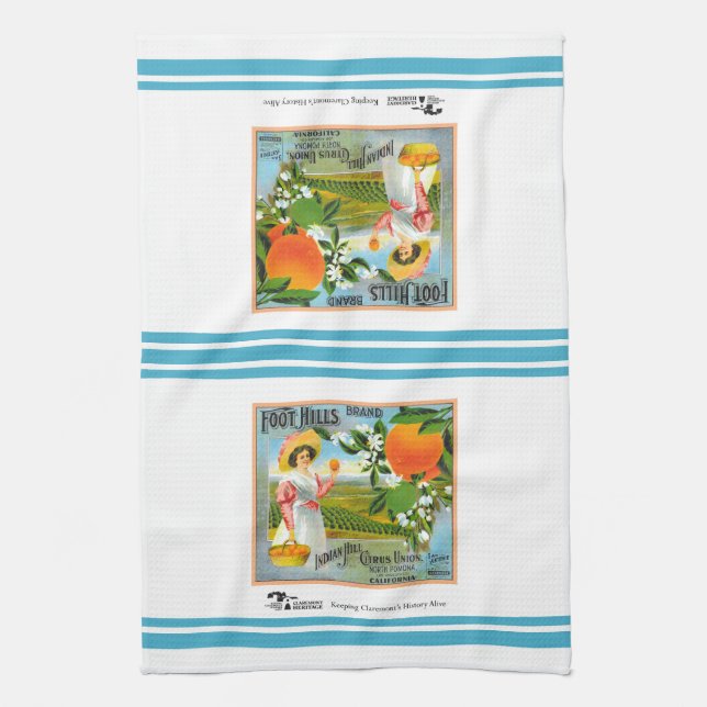 Toalla de cocina - Foot Hills Marca de la marca de (Vertical)