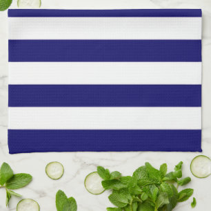 Toalla de cocina/franjas azules y blancas